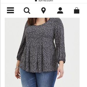 Torrid 1X Leopard Shirt